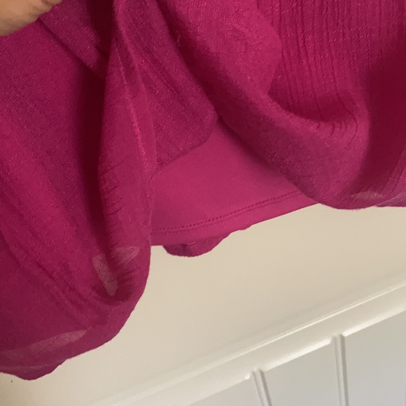 Magenta Crochet Detail Dress - Picture 7 of 7